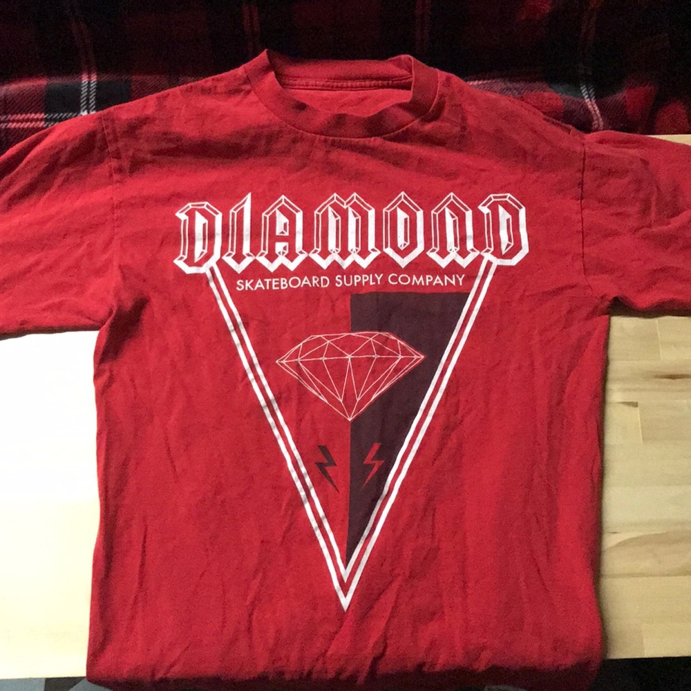 Diamond Supply co men’s red t shirt size medium